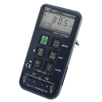 Tes 1307 Data Logging Thermometer with recording