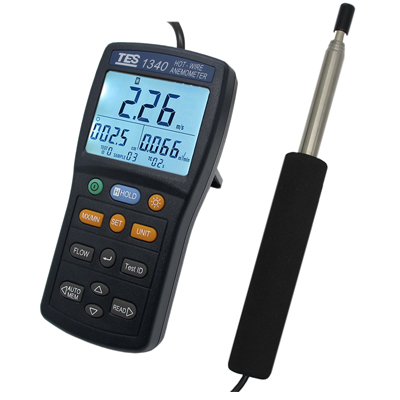 Tes 1340 Hot Wire Anemometer for airflow measurement