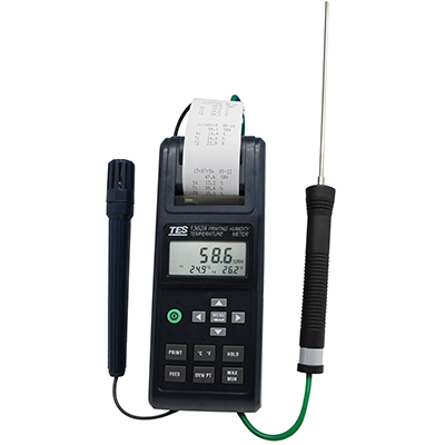 Tes 1362A Humidity and Temperature Meter with printing function