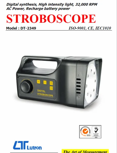 Lutron DT-2349 Digital Stroboscope for motion analysis