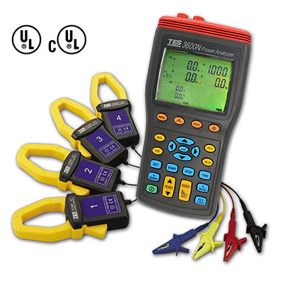 Tes 3600N Power Analyzer for 3-phase power quality analysis