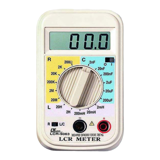 Lutron LCR-9063 LCR Meter for component testing