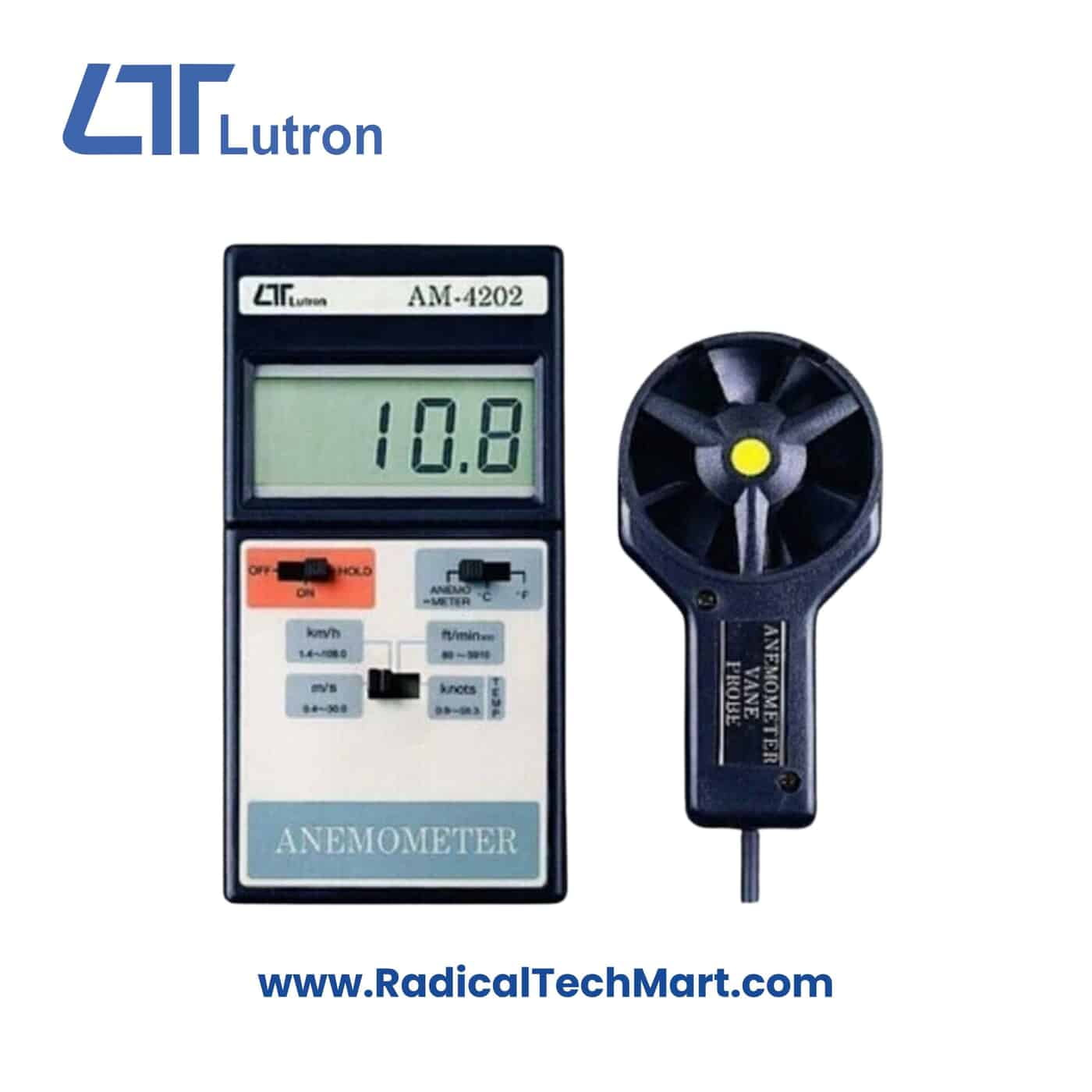 Lutron AM-4202 Anemometer for air flow measurement