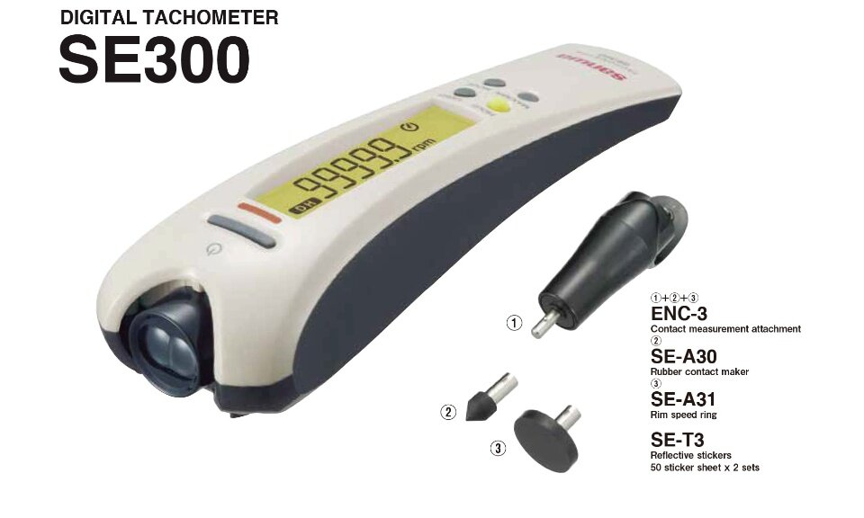 Sanwa SE-300 Tachometer for RPM measurement