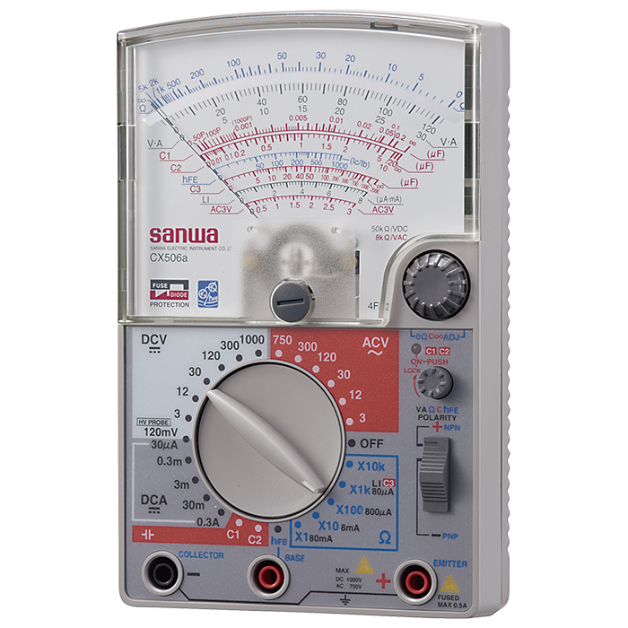 Sanwa CX-506A Analog Multimeter for vintage electrical testing
