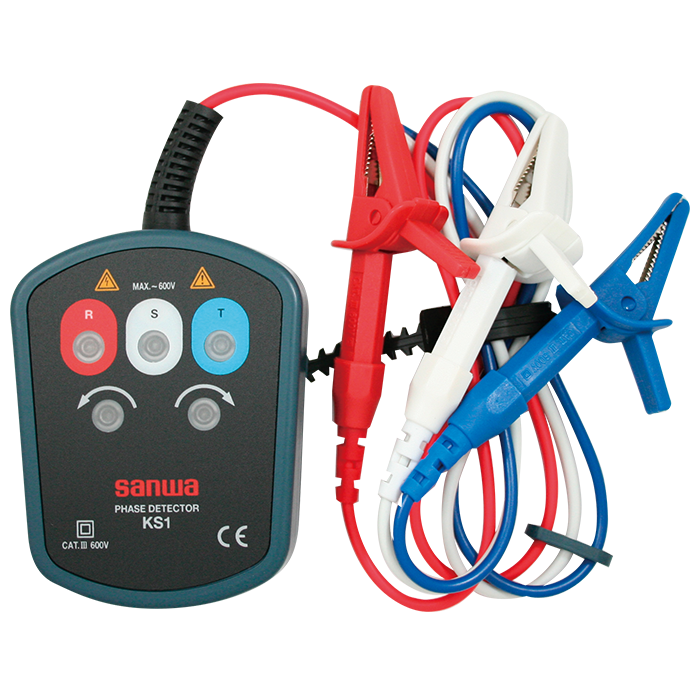 Sanwa KS-1 Phase Rotation Meter for 3-phase motor testing