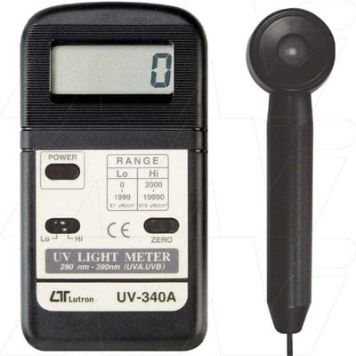 Lutron UV-340A UV Light Meter for ultraviolet radiation measurement
