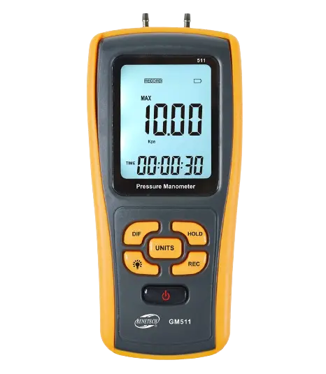 GM 511 Digital Pressure Manometer for differential pressure measurement