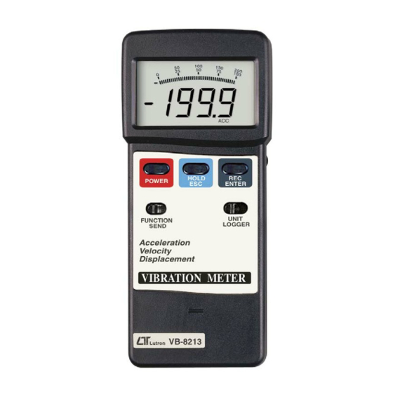 Lutron VB-8213 Vibration Meter for industrial maintenance