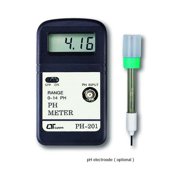 Lutron PH-201 pH Meter for water quality testing