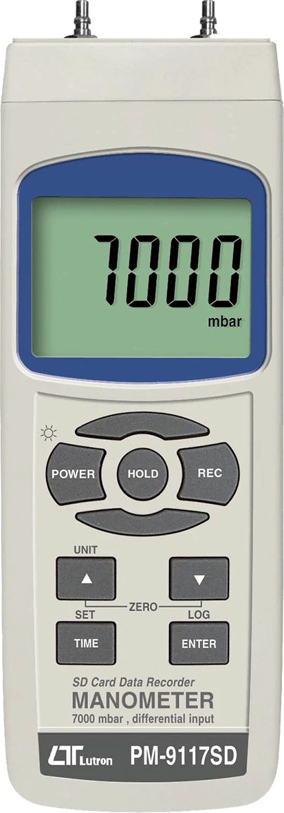 Lutron PM-9117SD Manometer for pressure measurement with data logging
