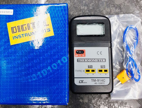 Lutron TM-914C Dual Channel Thermometer with K-type probe