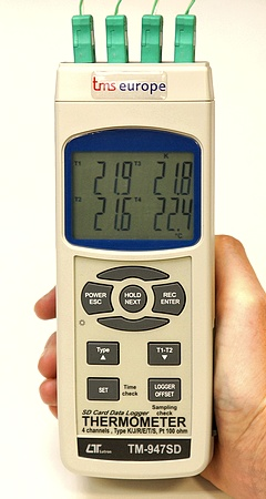 Lutron TM-947SD 4 Channel Thermometer with data logging